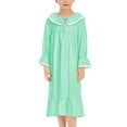 thumbnail image 1 of Birdeem Nuisette Longue pour Filles Pyjama Couleur Unie Mince Mignonne Robe en Dentelle Plissée, 1 of 1