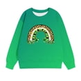 thumbnail image 4 of Girls Jumpers Cute Printed Long Sleeves Sweatshirts Casual Crew Neck Fall Winter Pullover Tops Clothes Casual Comfy Fleece Jumper School Warm Girl Coat, 4 of 5