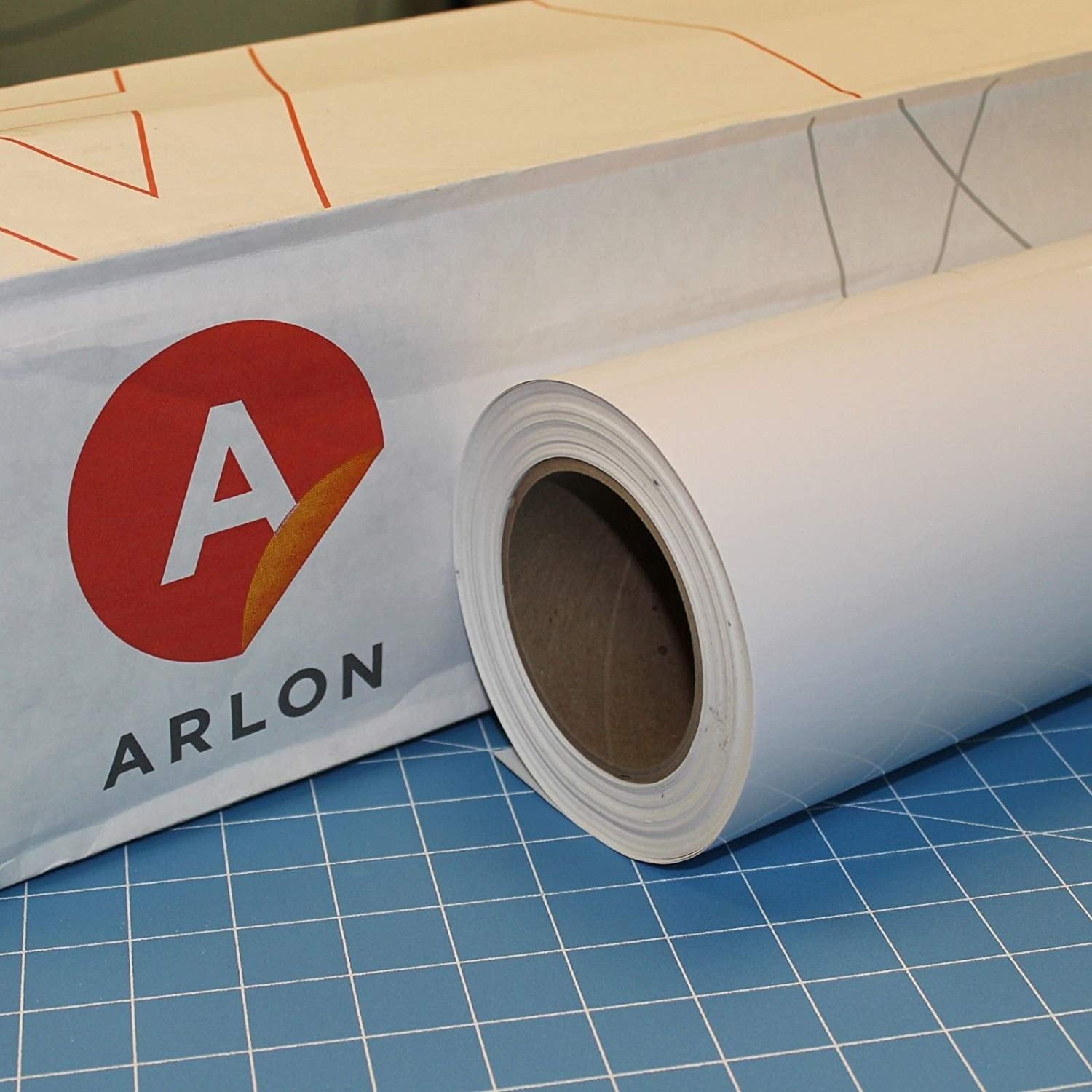 White 24" x 10 Ft Roll of Arlon 5000 Vinyl for Craft Cutters and Vinyl