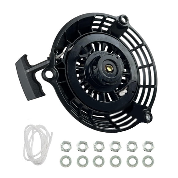 MYG for Black Pull Start Component for Honda GCV160 GCV190 Lawn Mower - for Durable Recoil Starter Kit with Rope for Easy Installation and Efficient Starting Mechanism