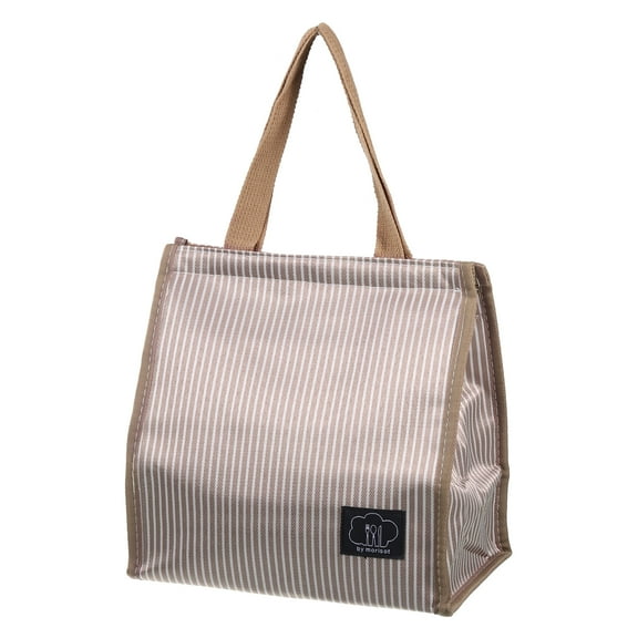 Uxcell Insulated Lunch Bag, Lunch Tote Bag, 10.24"x6.69"x10.24", Brown