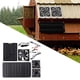 thumbnail image 1 of Kit de ventilador solar Ventilador doble con cable de 1 cocina Cobertizo de granero RV Gran flujo de aire Nivel impermeable IPX7 Colco Ventilador de escape de la casa, 1 of 8