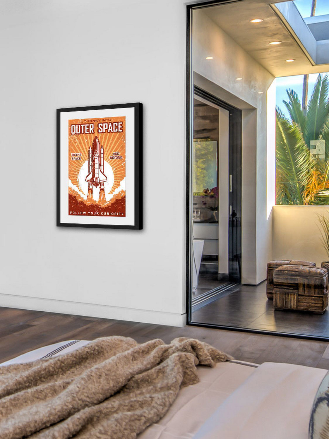 "Outer Space" Framed Painting Print