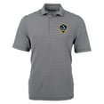 thumbnail image 2 of Men's Cutter & Buck Black LA Galaxy DryTec Virtue Eco Pique Stripe Recycled Polo, 2 of 3