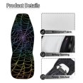 thumbnail image 5 of POLERO Polyester Front Car Seat Covers for Auto, Washable Stretchy Driver Seats Protector Cushion, Gradient Spider Web, 5 of 7