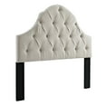 thumbnail image 1 of Home Fare Tufted Round Top Upholstered Headboard King, 1 of 2