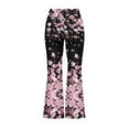 thumbnail image 5 of DISNIMO Axolotl Cherry Blossom Bell Bottom Pants for Kids Yoga Pants for Girls Yoga Pants Flare 6 Kids Girls Flare Leggings with Pockets Cross High Waisted Yoga Pants Bell Bottoms, 5 of 7