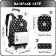 thumbnail image 2 of Mochila rodante Zbaogtw para niñas con fiambrera y estuche, 2 of 4