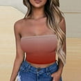 thumbnail image 3 of Tube Top for Women, Sleeveless Strapless Solid Color Polyester Top with Elastic Band, Regular Length, Black L, 3 of 5