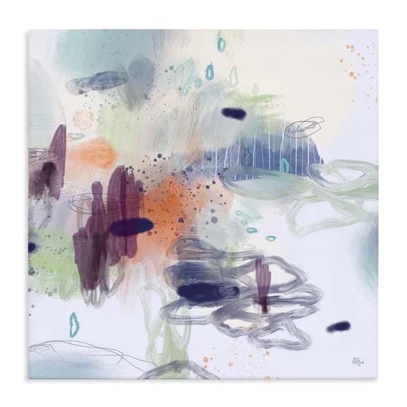 Stupell Industries Contemporary Modern Busy Squiggle Shapes Canvas Art, 36 x 36, by Lisa Ridgers