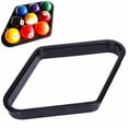 thumbnail image 3 of 9 Balls Professional Billiards Triangle Racks Wear-resistant Black Sports Plastic Practical Accessory Smooth Pool Table Durable, 3 of 5