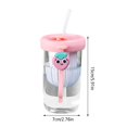 thumbnail image 3 of Nomeni Water Bottle Clearance, Summer Water Bottle 500Ml Cute Kids Adult Water Bottle Unique Shape Water Cup Cute Shape Plastic Cup Portable with Plastic Kettle with Straw School Supplies, 3 of 6