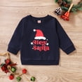 thumbnail image 2 of Bagilaanoe Toddler Baby Girl Boy Christmas Sweatshirt Long Sleeve Santa Hat Letter Print Pullover 6M 12M 18M 24M 3T 4T Kids Fall Tops Tee, 2 of 8