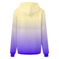 thumbnail image 5 of Ashirexll Zip Up Hoodie Womens Hoodies Pullover Winter Tops Womens Long Sleeve Tops Casual Gradient Print Hooded Sweatshirt Long Sleeve Pocket Fall Winter Top, 5 of 5