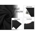 thumbnail image 5 of WellSize Plus Size Dresses for Women Summer Crew Neck Short Sleeve Sundresses Casual Beach Midi Dresses with pockets, 5 of 7