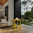 thumbnail image 2 of Wildridge Classic Side Table, Lemon Yellow - Outdoor Weather Resistant Recycled Plastic Furniture for Patio, 2 of 4