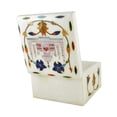 thumbnail image 2 of Marble Jewelry Box Inlay Taj Mahal Floral Design Gift Décor, 2 of 3