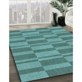 thumbnail image 2 of Ahgly Company Indoor Round Patterned Turquoise Green Area Rugs, 8' Round, 2 of 6