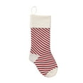 thumbnail image 1 of Lilgiuy Christmas Pinstripe Printed Stocking Wool Pendant Christmas Decorations Gift Bag Socks for Wading Camping Fishing, 1 of 4