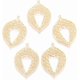 thumbnail image 1 of 2 colgantes de latón en forma de lágrima con dijes de corazón, pendientes colgantes, pulseras con baño de oro de 18 quilates., 1 of 2