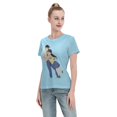thumbnail image 4 of T-Shirt Basique à Manches Courtes pour Femmes Conan et Xiaolan, 4 of 6