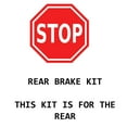 thumbnail image 3 of Detroit Axle - Rear Brake Kit for 2007-2017 Jeep Wrangler, 2018 Wrangler JK Brake Rotors Ceramic Brakes Pads 2008 2009 2010 2011 2012 2013 2014 2015 2016 Replacement : 12.44 inch Rotor, 3 of 7