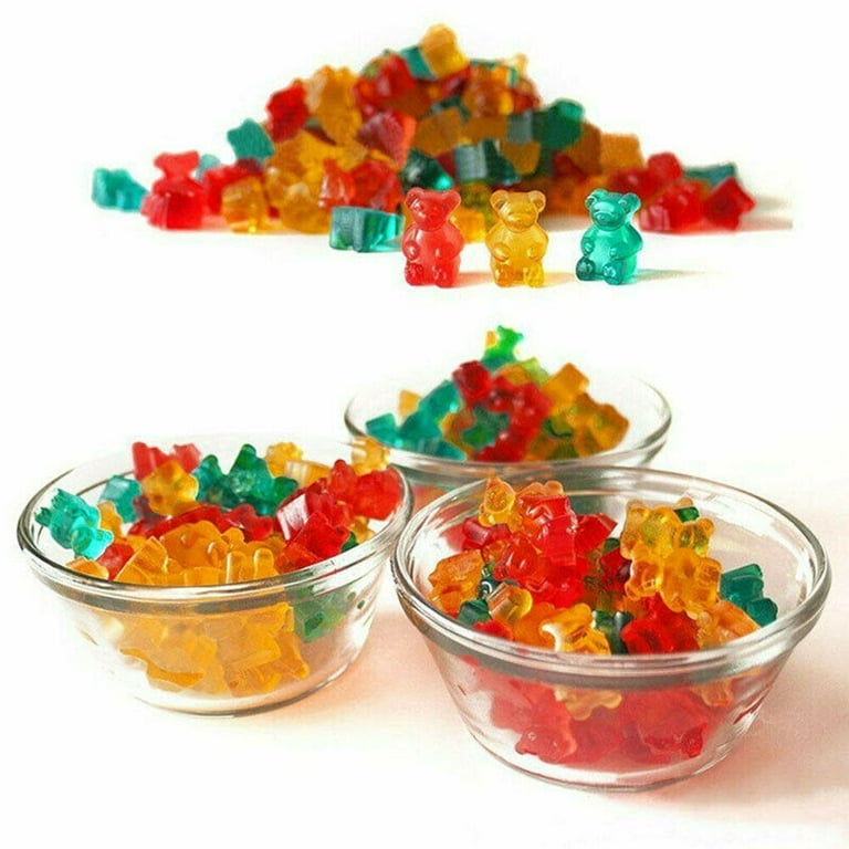 Gummy Bears Clear Silicone Mold - 9 cavityes- 17 mm height x