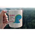 thumbnail image 3 of Cute Blue Dinosaur Mug Cup,Rawa Means I Love You in Dinosaur Ceramic Mug-11oz Coffee Milk Tea Mug Cup,Gifts For Dinosaur Lovers Boys Kids Teens,Funny Dinosaur Gag Gift, 3 of 5