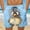 Light Blue, variant on BRGZLK Mens Beach Shorts Summer Drawstring Waist Funny Cute Animal Expression Printing Summer Swim Trunks Novelty Beachwear Sports Vacation Shorts with Pockets
