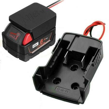 

Liyucwill For Milwaukee M18 DIY Battery Adapter Industrial For XC 18V To Dock Power Parts Black