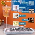 thumbnail image 4 of Stainless Steel Ice Cube Tray 304 DIY Granule Ice Making Box Rust-Resistant Durable Metal Easy Clean Freezer Organizer Ample Space for Homemade Icing, 4 of 8