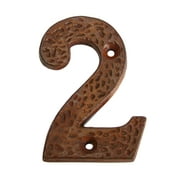 RCH Hardware NO-IR831-75 Iron House Number, 3 Inch, Rust