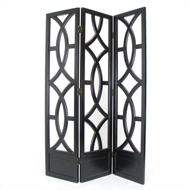 Wayborn Charleston Room Divider in Antique Black