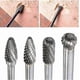 thumbnail image 5 of Double Cut Tungsten Carbide Burrs Set, 6mm Shank, 6 Inch Long Rotating Files for Woodworking and Metal Carving, 5 of 5