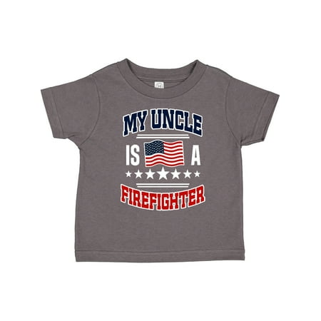 

Inktastic My Uncle is a Firefighter Nephew Gift Toddler Boy or Toddler Girl T-Shirt