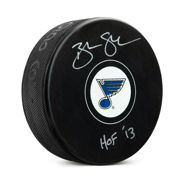 Brendan Shanahan Rondelle de Hockey Signée des St Louis Blues avec Note HOF