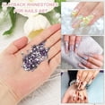 thumbnail image 3 of Uxcell SS8 Round Flatback Rhinestones 2.3-2.5mm Crystal Glass Gems Diamonds for DIY Crafts Clothes Shoes Nail Art Decoration, Violet 2880Pcs, 3 of 7