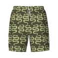 thumbnail image 4 of Lsque Mens Swim Trunks Green Snake Pattern - Bathing Suit Compression Liner - Beach Swim Shorts Swimwear - (S-3XL) - Stretch Quick Dry -3X-Large, 4 of 9