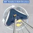 thumbnail image 4 of 80" Wall Mop Cleaner with Long Handle,  5-in-1 Walls Cleaner Mops with Squeegee Chenille Microfiber Pad Brush Scraper, 360°Multifunctional Wall Washer Mop for Painted Spring Cleaning Wall Floor, 4 of 7