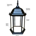 thumbnail image 3 of Chesapeakecrafts Authentic Lighthouse Top with Metal Grills and Real Glass Windows. Weatherproof Metal Top for DIY Yard Lighthouses. Powder-Coated Cast Aluminum. (Large 16 x 9 x 7.75) Without grids, 3 of 8