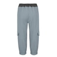 thumbnail image 3 of Women's Cargo Capri Hiking Pants Loose Lightweight Outdoor Quick Dry joggers pants Athletic Travel Casual Comfy Pockets, 3 of 5
