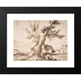 thumbnail image 2 of Pier Francesco Mola 24x20 Black Modern Framed Museum Art Print Titled - Landscape with Two Men Under a Tree. (1612-66), 2 of 5