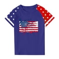 thumbnail image 4 of FamilyThread Kids American USA Flag Patriotic T Shirts 4th of July Summer T-Shirt for Boys Girls Short Sleeve American Flag Holiday Patriotic Tops, 4 of 4