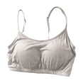 thumbnail image 3 of Rvasteizo Women Wireless Bra Solid Wireless Padded Tank Everyday Bra, 3 of 5