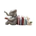 thumbnail image 2 of Estatua de libro de lectura conejo perfecl decoración artesanal, 2 of 8