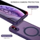 thumbnail image 5 of Funda de teléfono BENTOBEN para iPhone Xs Max con MagSafe Morado Oscuro, 5 of 9