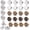 24 Multicolor, variant on 24 PCS Button Pins for Jeans, No Sew and No Tools Instant Replacement Snap Tack Pant Button, Reusable and Adjustable Metal Pants Tightener