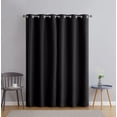 thumbnail image 4 of Serta So Dark 100% Blackout Black Grommet Top Curtain Panel Pair, 37" x 84", 4 of 7
