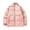 Pink, variant on Lenago Quilted Jackets For Men With High Collar No Hoods Winter Parka Jackets Fleece Lining Thermal Winter Fashion Outerwear Comfortable Cozy Outerwear Thicken Puffer Jackets