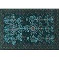 thumbnail image 1 of Ahgly Company Indoor Rectangle Persian Light Blue Traditional Area Rugs, 7' x 9', 1 of 4